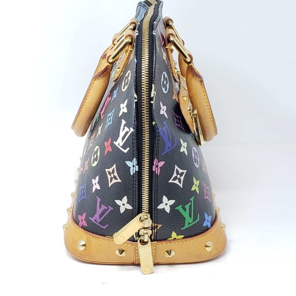 100% Authentic Louis Vuitton Monogram Multicolor Alma PM Hand Bag - Picture 4 of 15